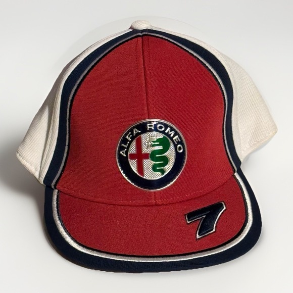 Kimi Raikkonen Iceman Alfa Romeo Hat #7 Racing F1 Team Formula 1 Cap Rare